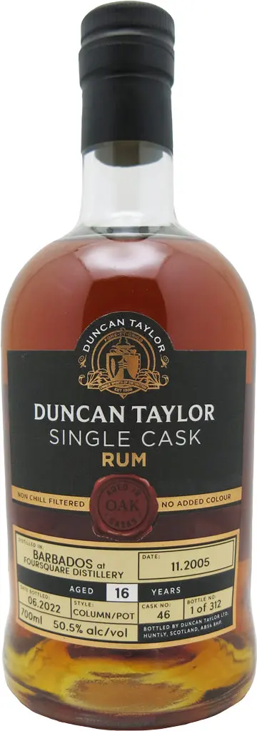Duncan Taylor Foursquare Rum 16 Year Old 2005 #46 700Ml 1