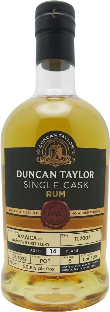 Duncan Taylor Hampden Jamaica Rum 14 Year Old 2007 Cask #5 700Ml 1