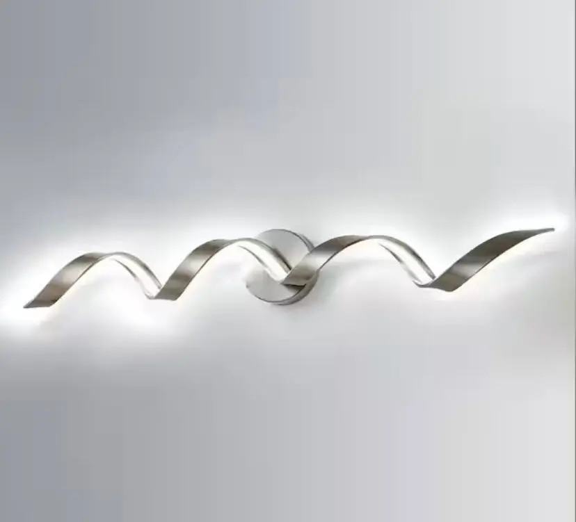 Light Brushed Nickel Modern Led Vanity Light  3 Colors 1