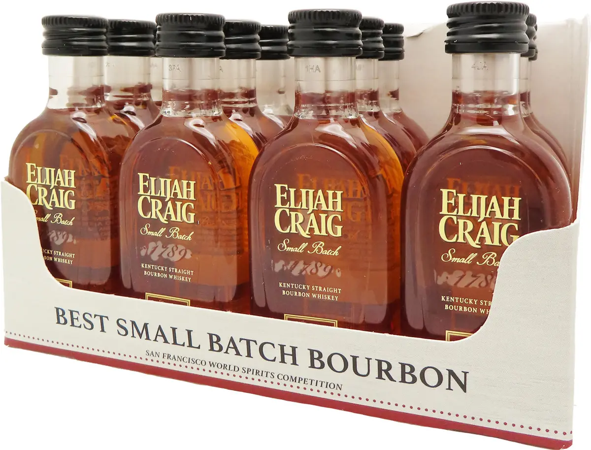 Elijah Craig Small Batch Kentucky Bourbon 94 Proof 50Ml 12Pk 1
