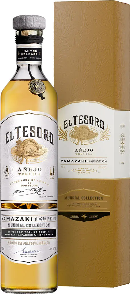 El Tesoro Tequila Anejo Mundial Collection Yamazaki Edition 750Ml 1