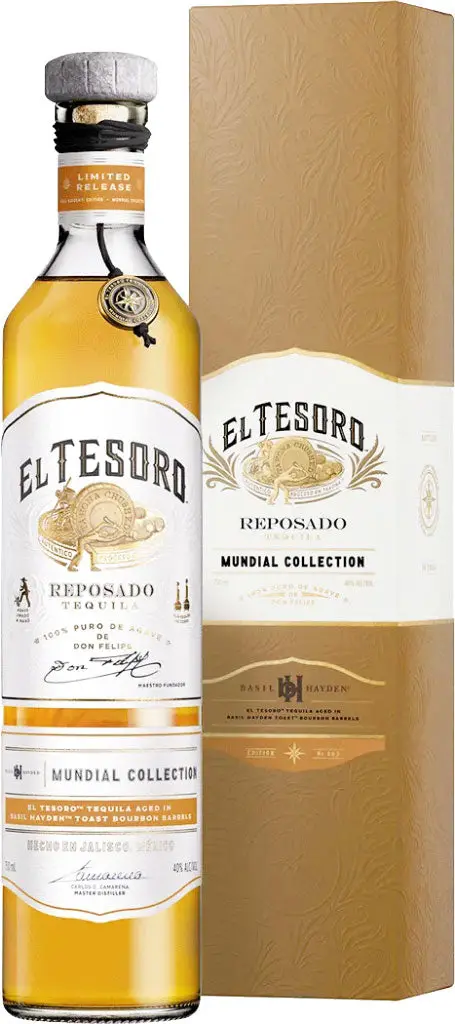 El Tesoro Tequila Reposado Mundial Collection Basil Hayden Edition 750Ml 1