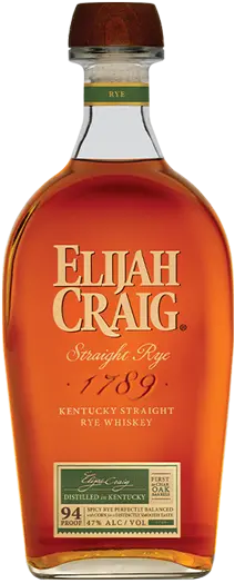 Elijah Craig Straight Rye Whiskey 750Ml 1