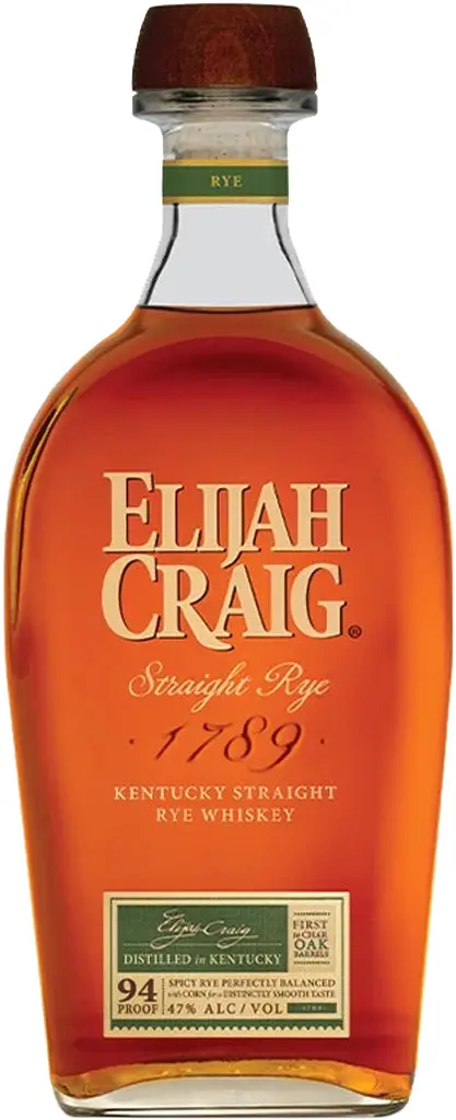 Elijah Craig Straight Rye Whiskey 1.75L 1