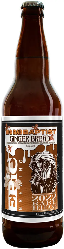 Epic Big Bad Baptist Gingerbread Imp. Stout 22Oz Btl 1