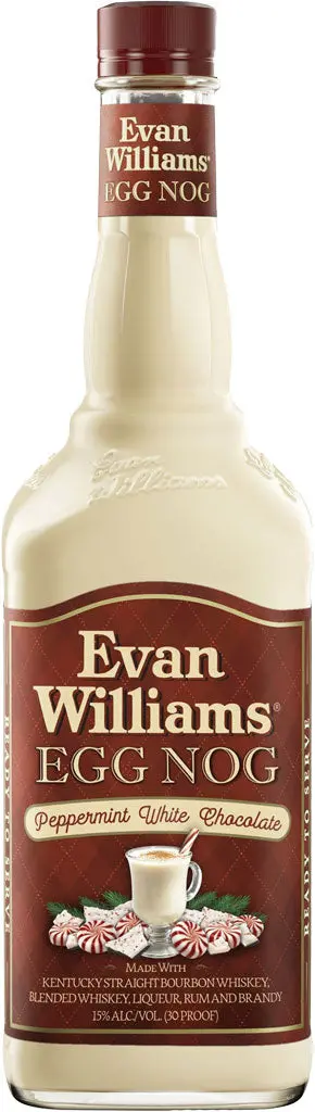 Evan Williams Peppermint White Chocolate Egg Nog 750Ml 1