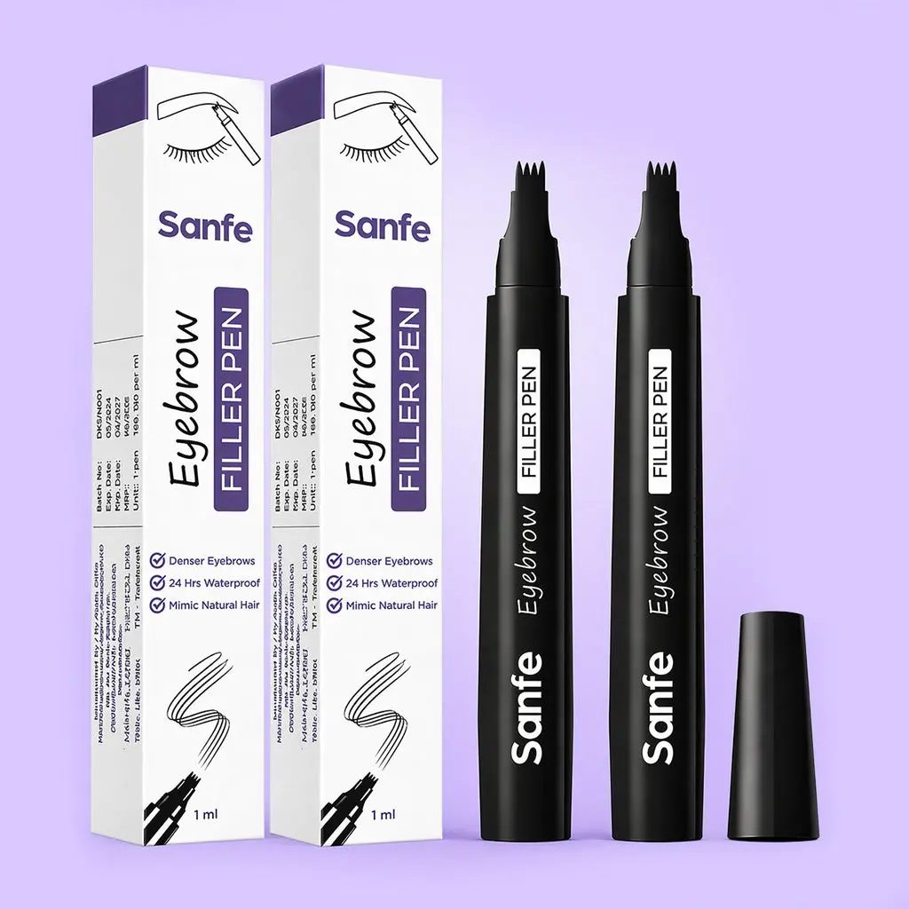 Eyebrow Filler Pen - Black (Pack Of 2) 1