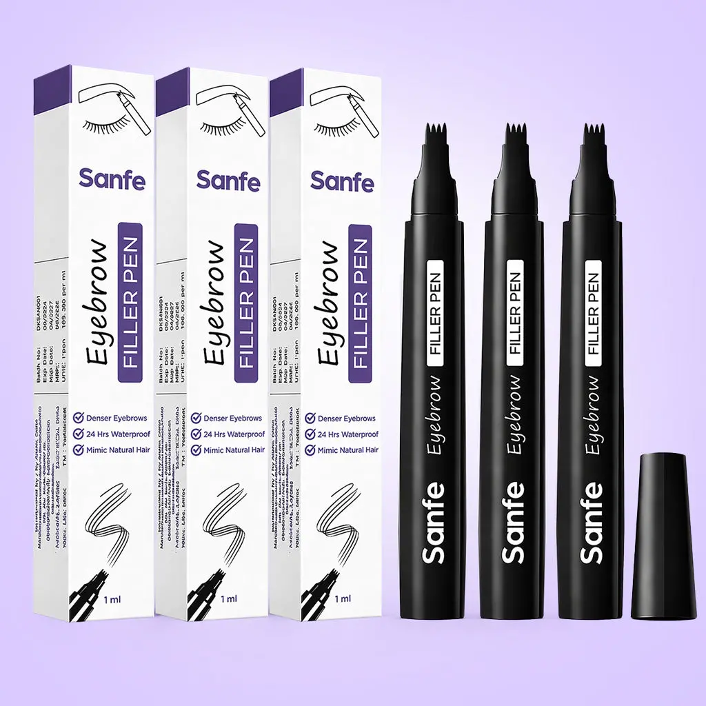 Eyebrow Filler Pen - Black (Pack Of 3) 1