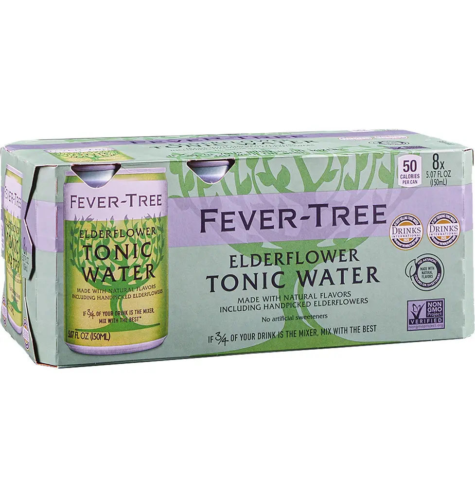 Fever-Tree Elderflower Tonic Water 8Pk 150Ml Cans 1