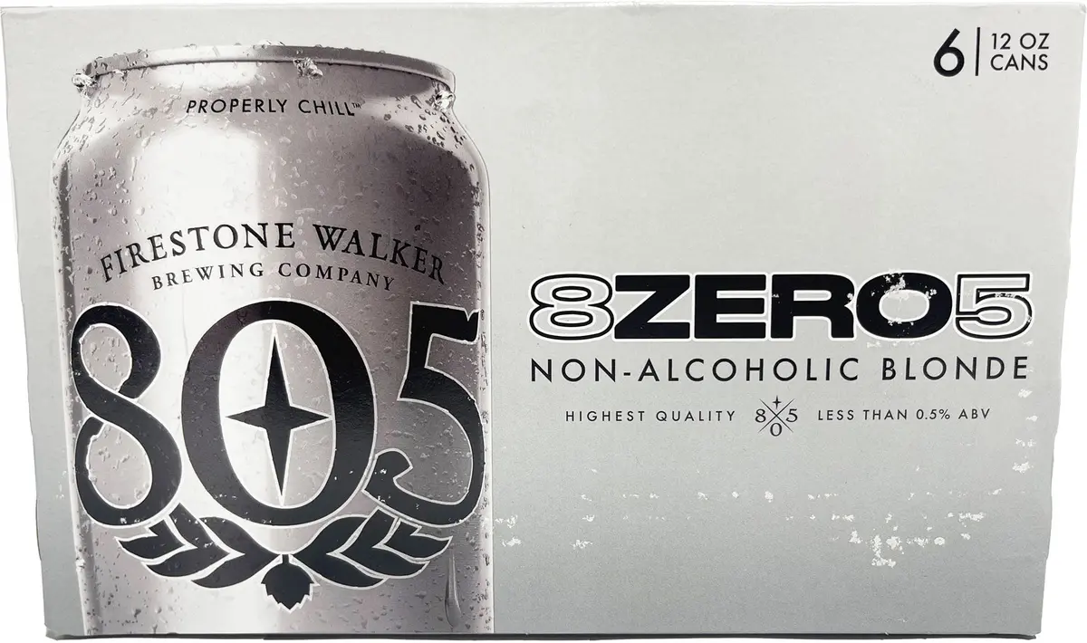 Firestone 805 Zero Alcoholic Blonde Ale 12Oz 6Pk Cans 1