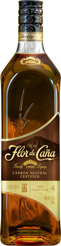 Flor De Cana Rum Gold 4 Year Old 750Ml 1