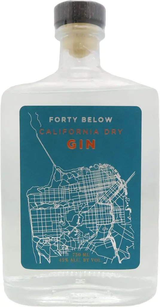 Forty Below California Dry Gin 750Ml 1