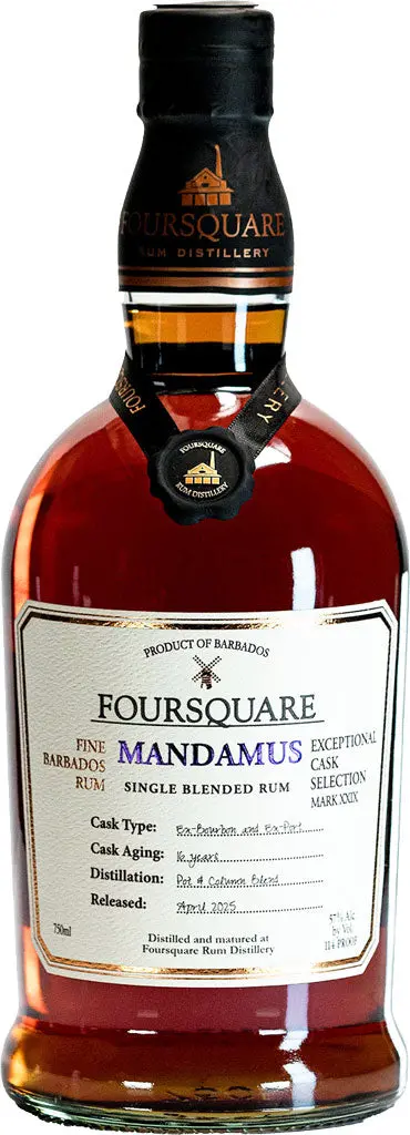 Foursquare Mark Xxix Mandamus Single Blended Rum 16 Year Old 750Ml 1