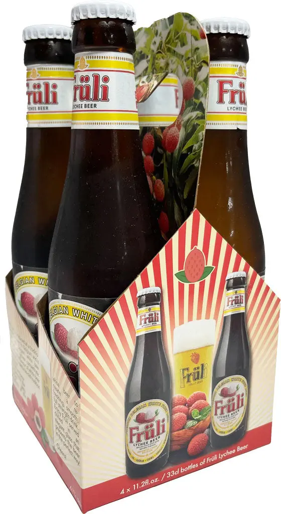 Fruli Lychee Beer 4Pk Btls 1