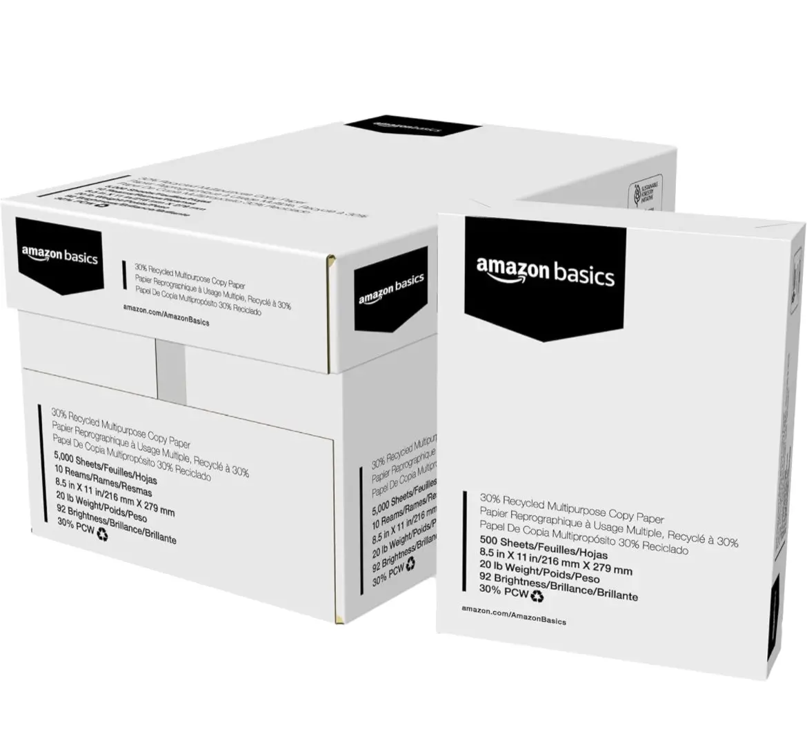 Copy Printer Paper, 8.5" X 11", 10 1