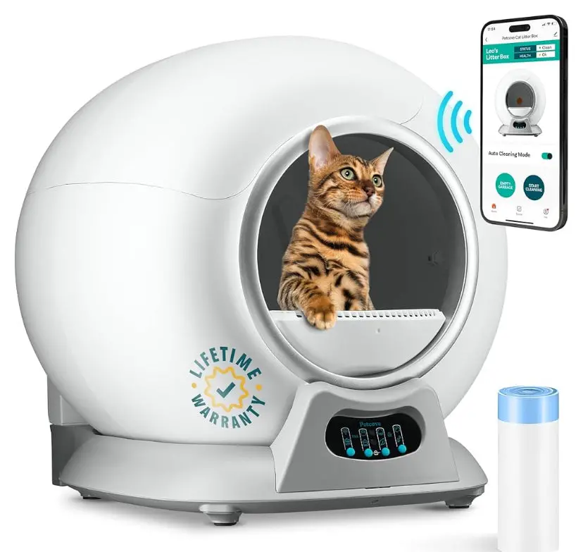 Self Cleaning Litter Box, Automatic Cat Litter Box Self Cleaning For Multiple Cats 1