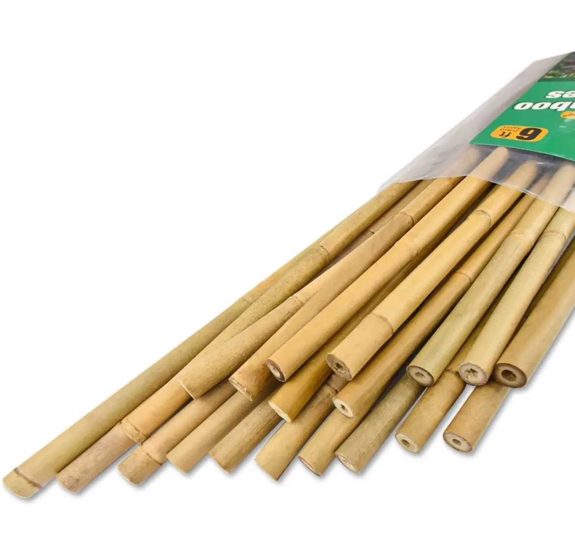 Jollybower 20Pcs 5/8" Bamboo Stakes 1