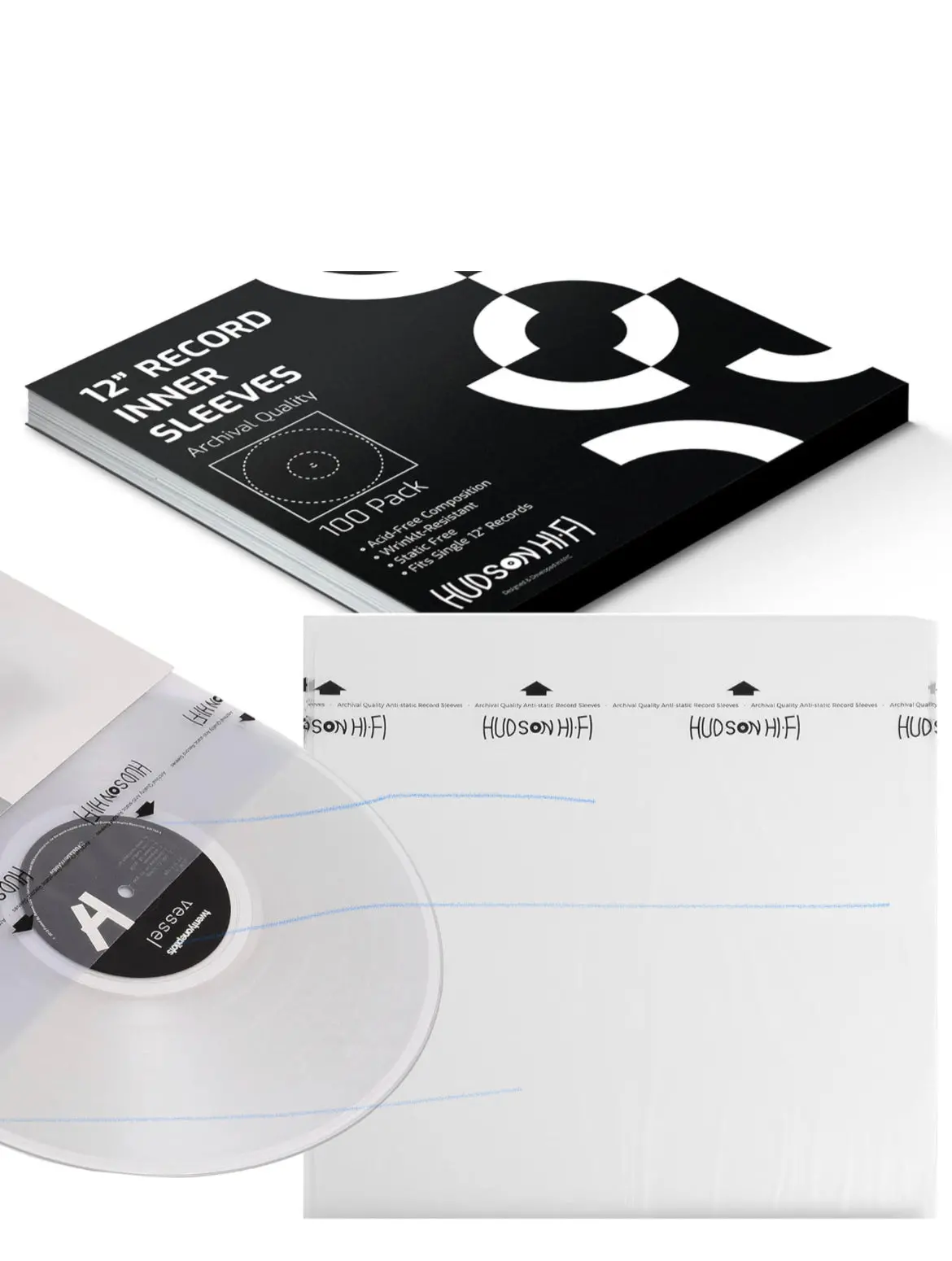 Hudson Protective Inner Sleeve 100 Pack 1