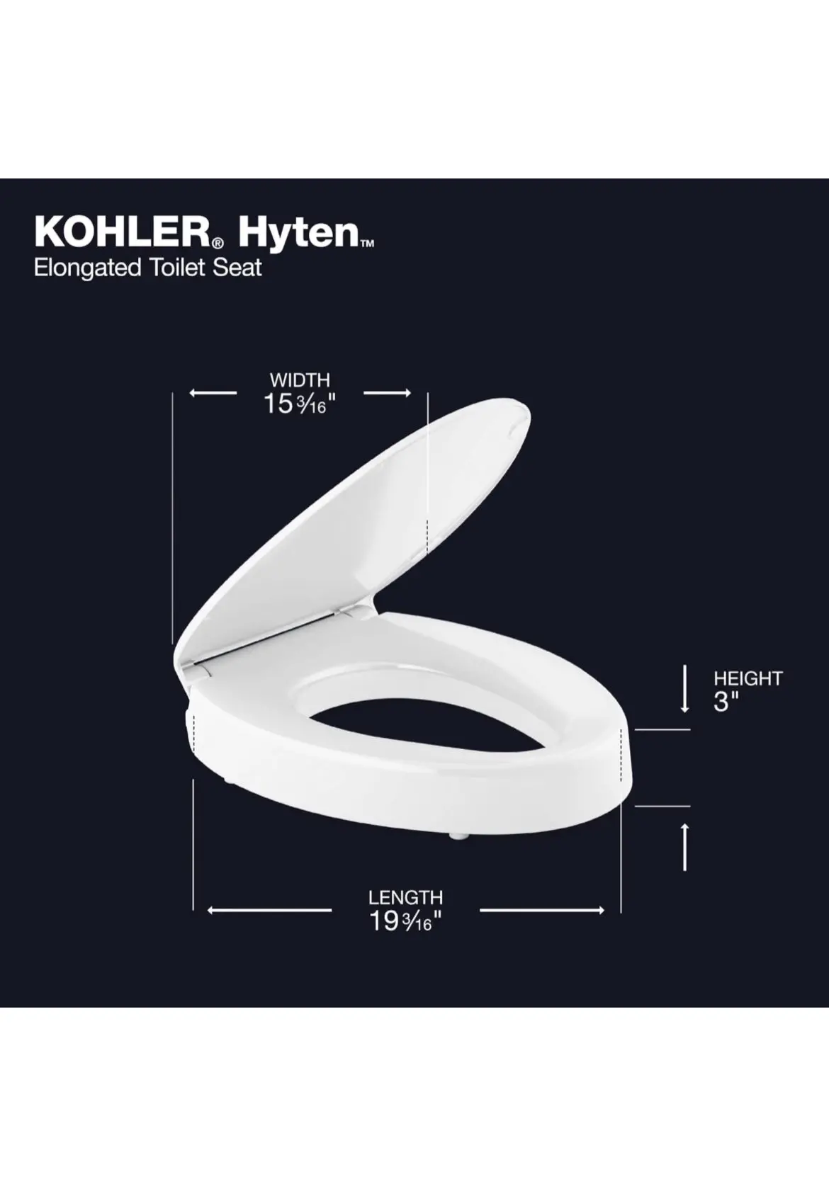 Quiet-Close Elongated Toilet Seat 1