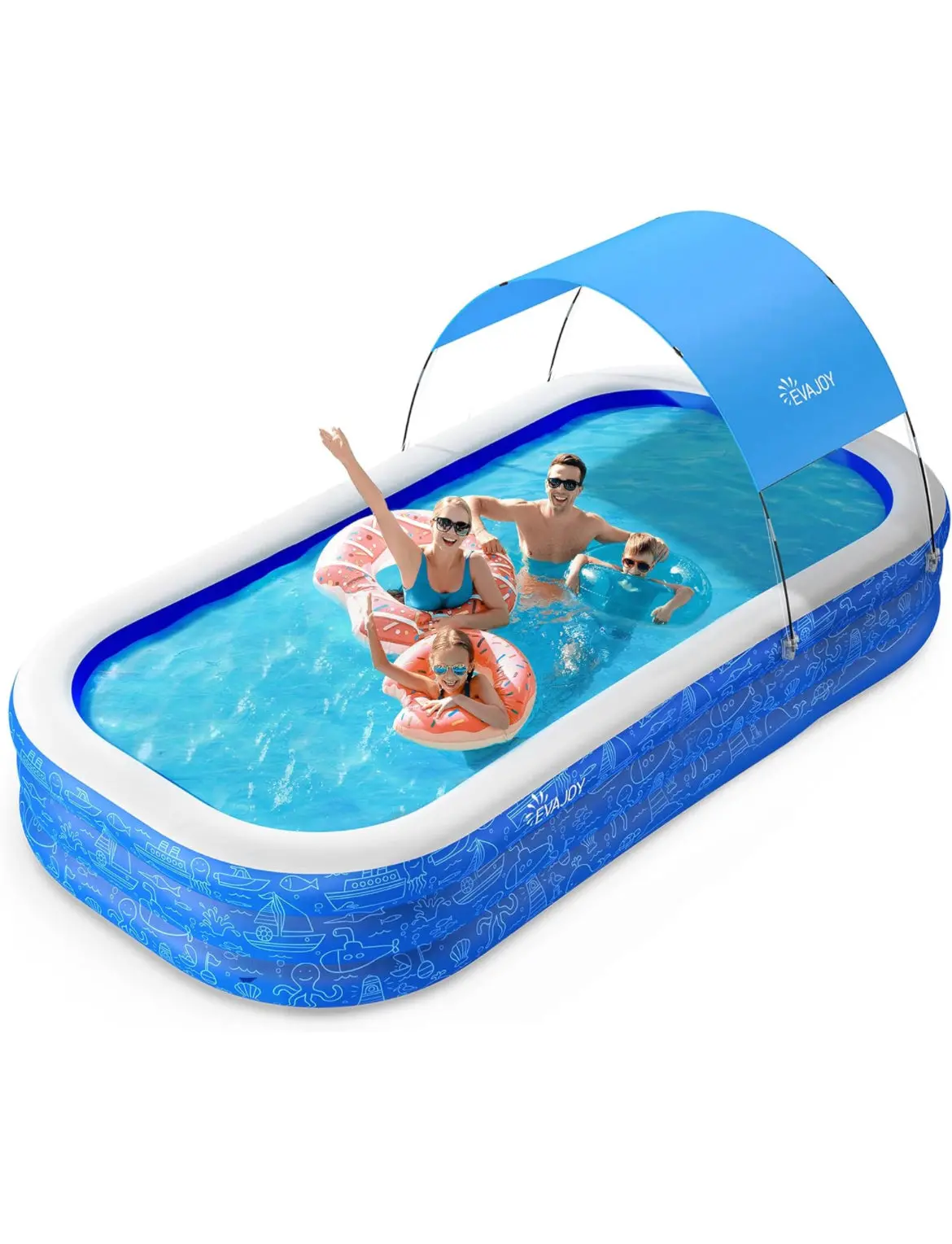 Inflatable Swimming Pool With Canopy 1