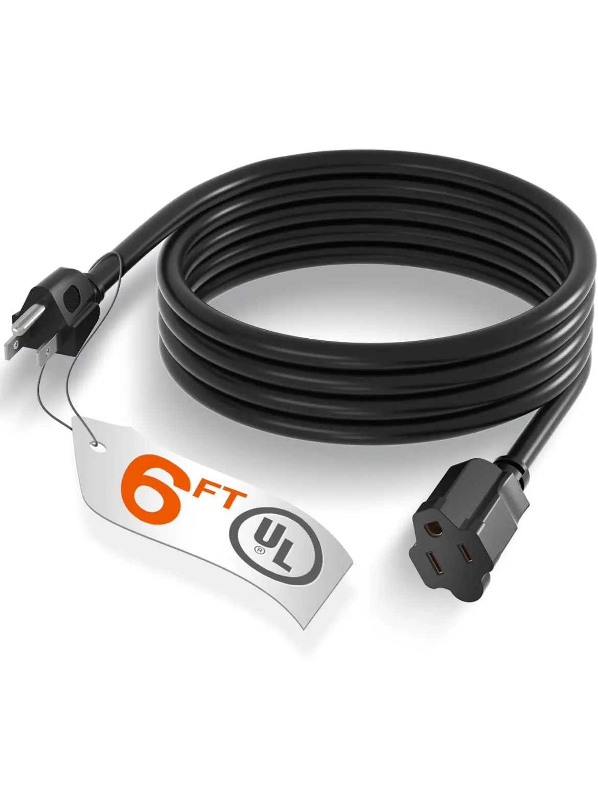 6 Feet Outdoor Extension Cord Waterproof 1