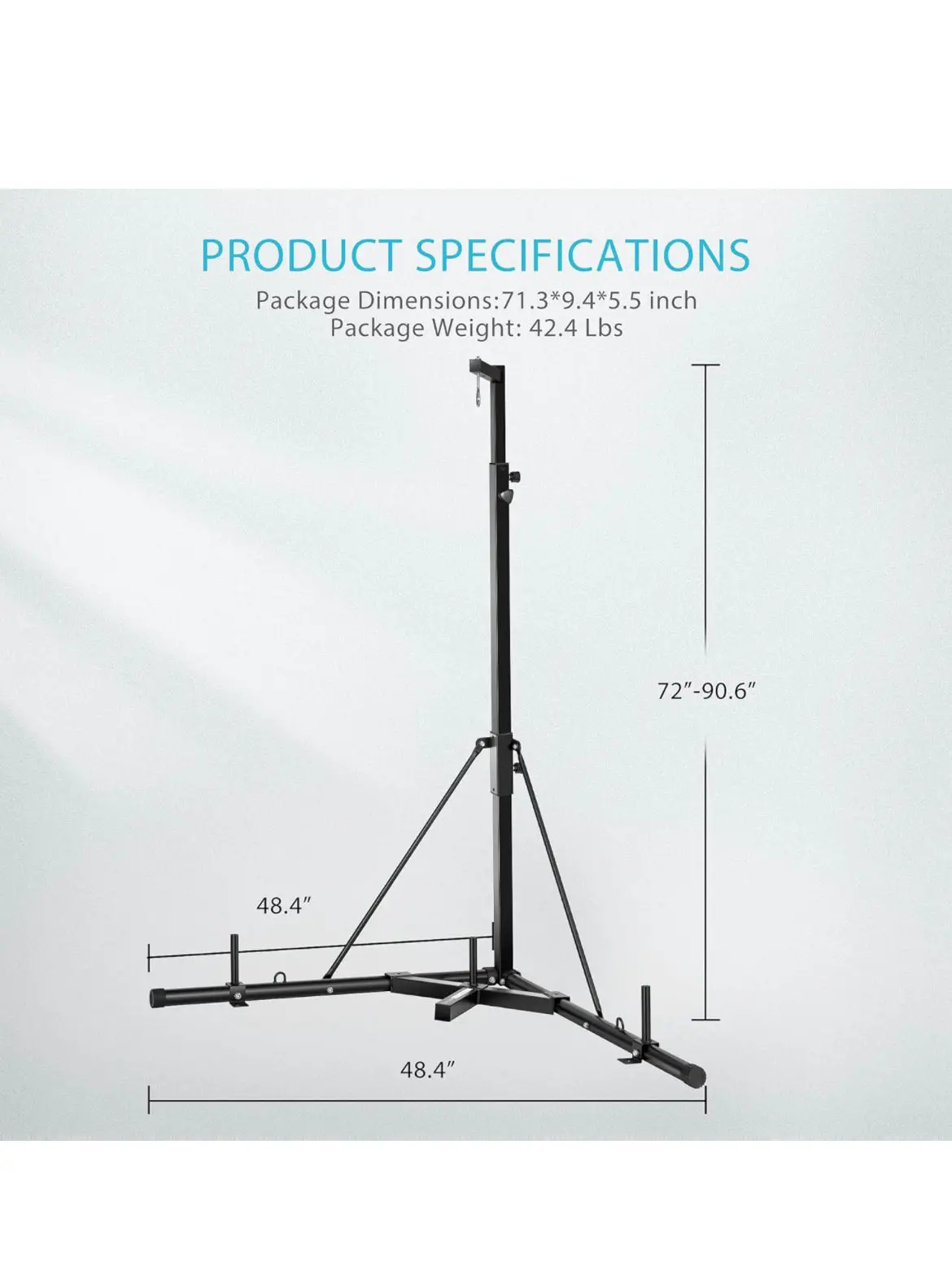 Height Adjustable Heavy Duty Boxing Punching Bag 1