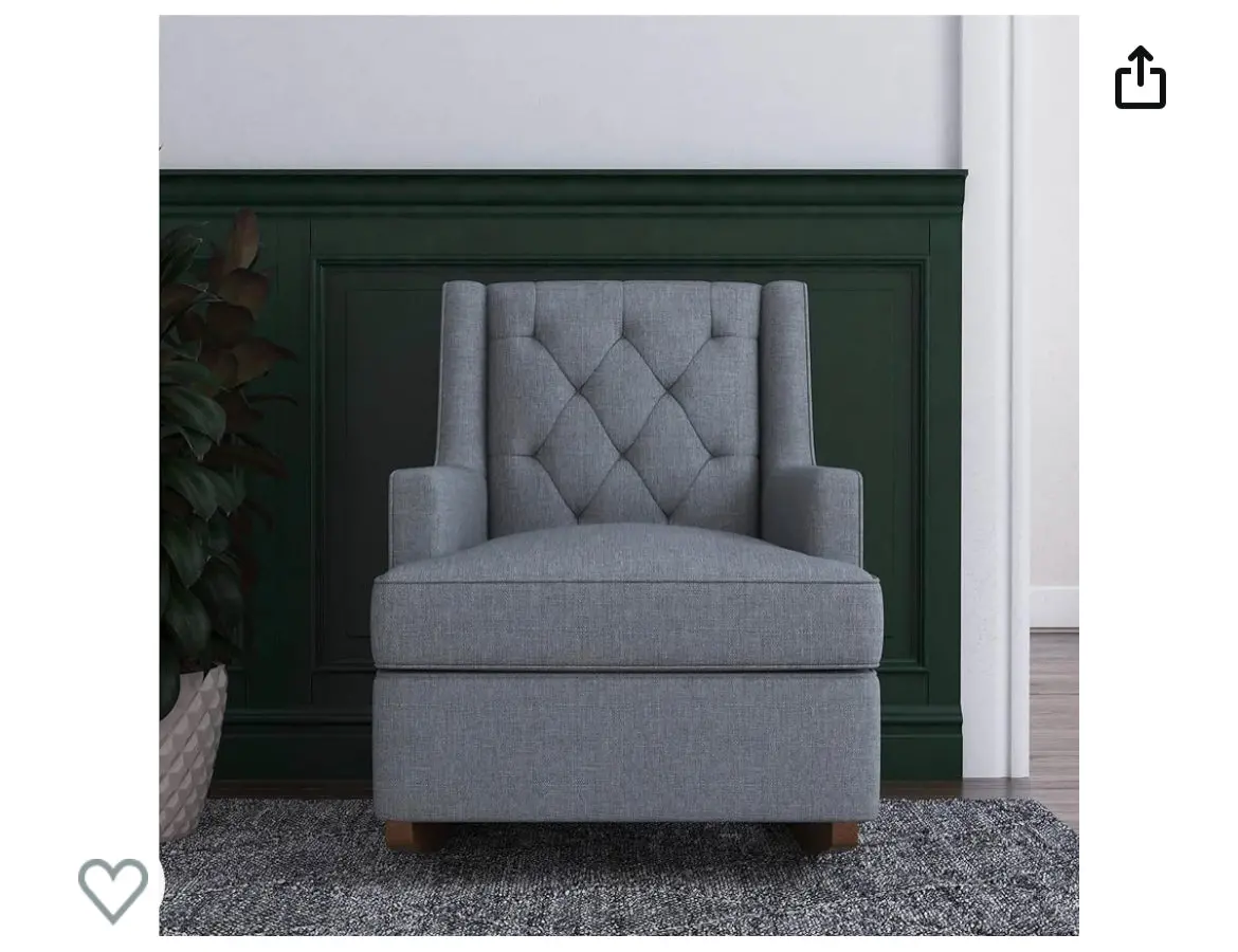 Wingback Nursery Rocker 1