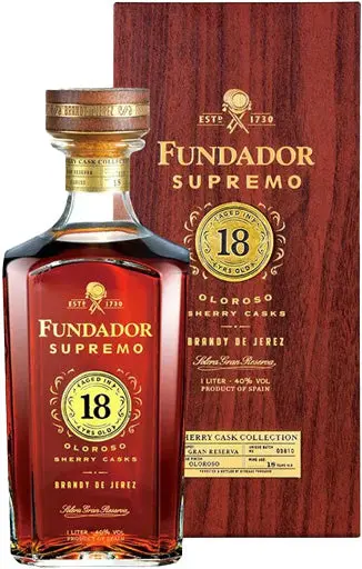 Fundador Supremo Brandy Aged In 18 Year Oloroso Sherry Cask 1L 1