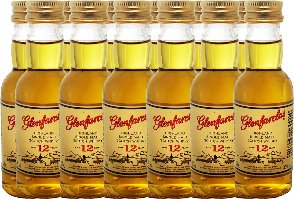 Glenfarclas 12 Year Old Single Malt Whisky 50Ml 12Pk 1