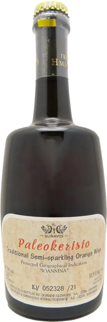 Glinavos Paleokerisio Ioannina Traditional Semi-Sparkling Orange Wine 2022 500Ml 1