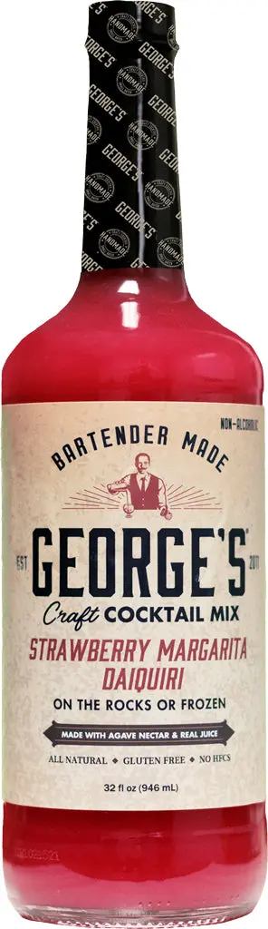 George's Strawberry Margarita Daiquiri Mix 32Oz 1