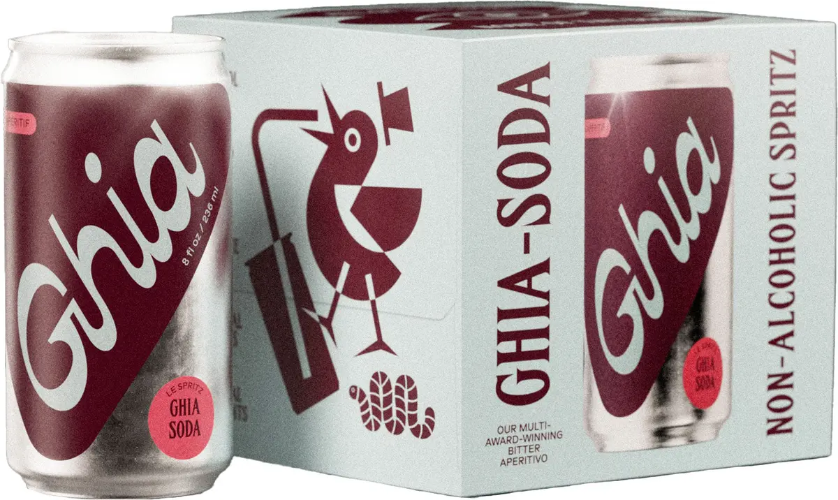 Ghia Non-Alcohol Original Spritz 4Pk Cans 1