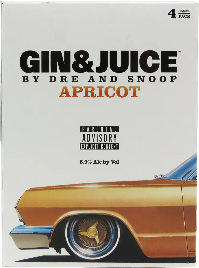 Gin & Juice Apricot Cocktail By Dre And Snoop 4Pk Cans 1