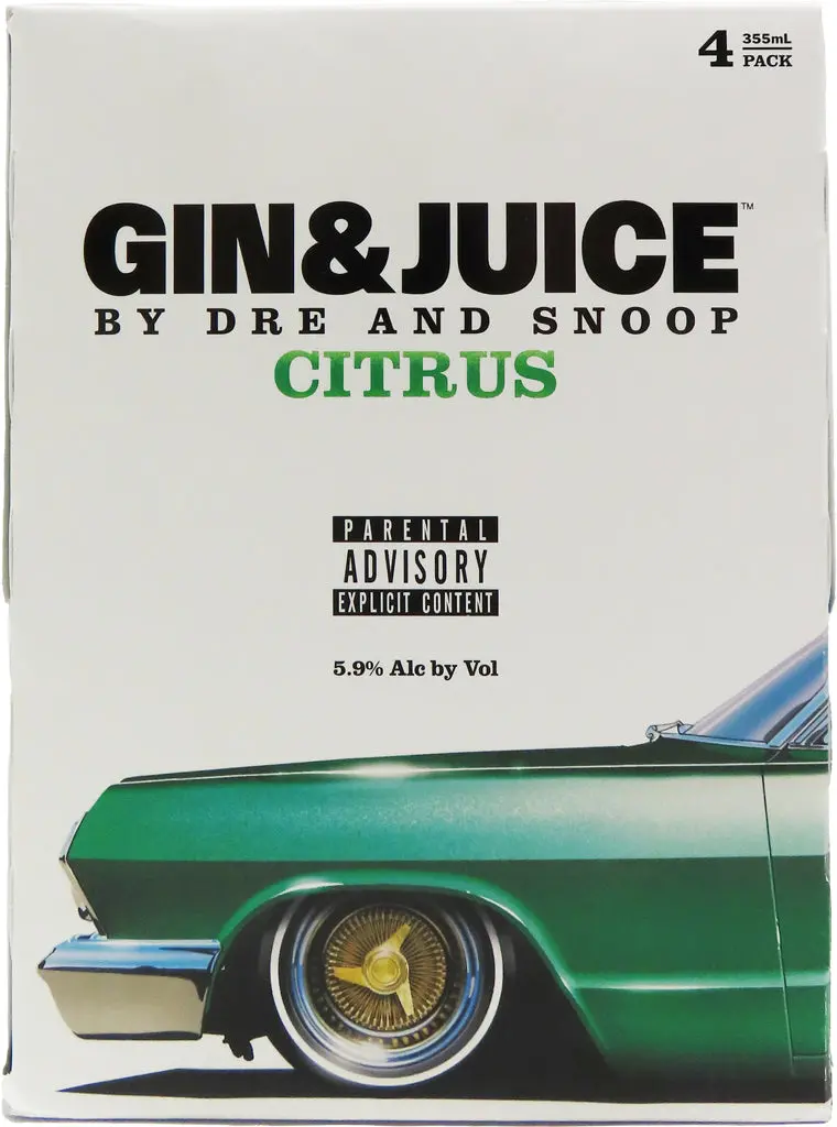 Gin & Juice Citrus Cocktail By Dre And Snoop 4Pk Cans 1