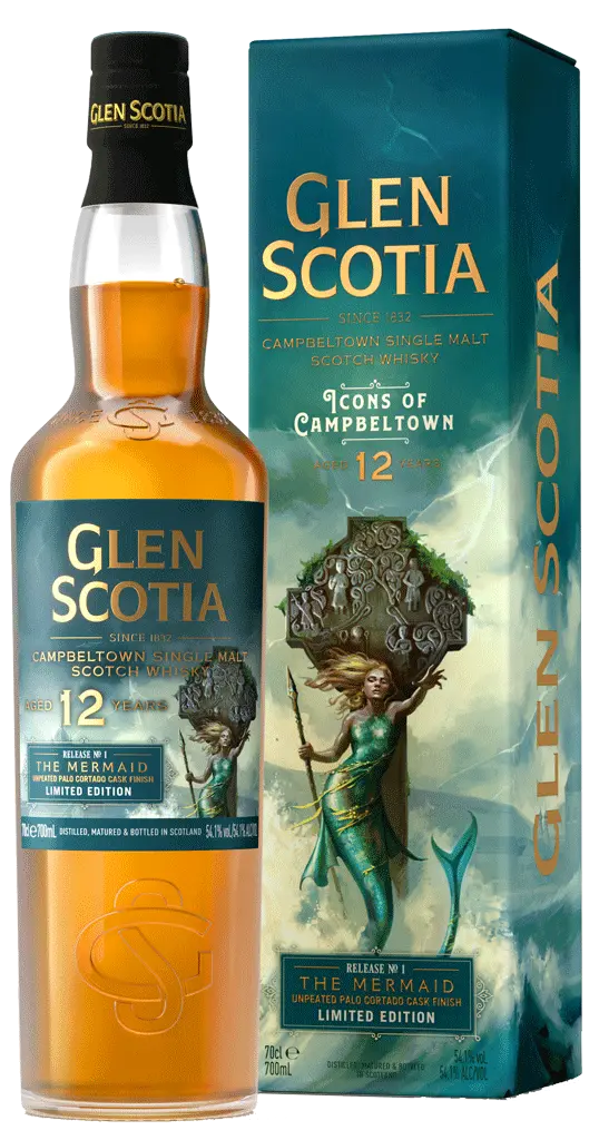 Glen Scotia Icons Of Cambpeltown No.1 "The Mermaid" 12 Year Old Single Malt Whisky 750Ml 1