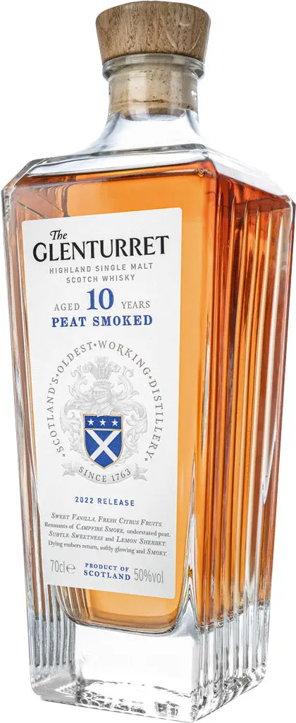 Glenturret Single Malt Scotch Whiskey 10 Year Old Peat Smoked 2022 750Ml 1