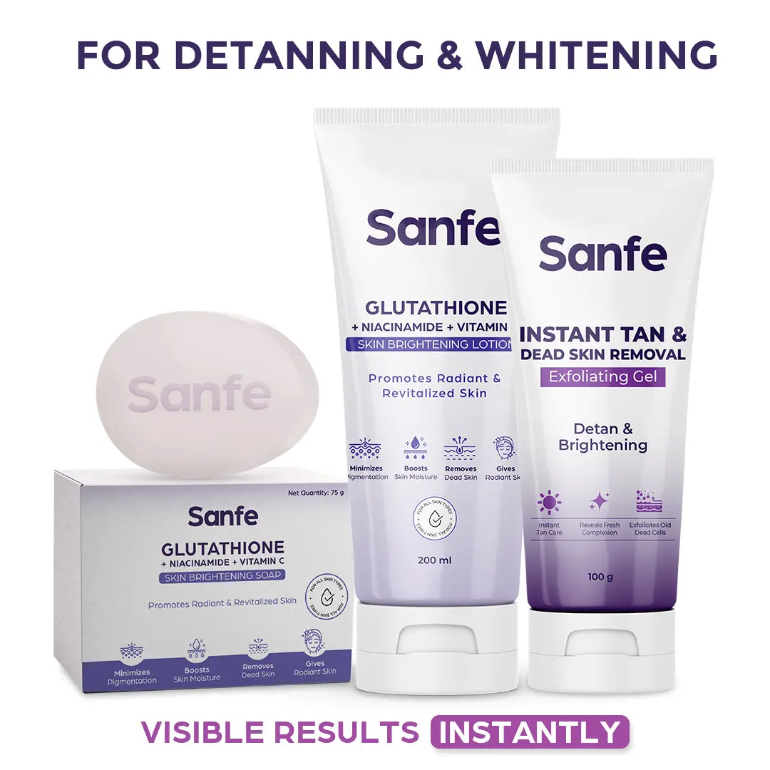 Sanfe Instant Detanning & Whitening Kit For Face & Body 1