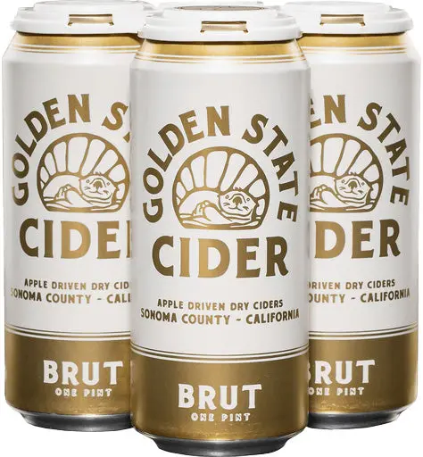 Golden State Bay Brut Unfiltered Cider 16Oz 4Pk Cans 1