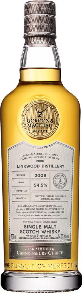 Gordon & Macphail Connoisseurs Choice 14 Year Old Linkwood Single Malt Scotch Whiskey 2009 700Ml 1