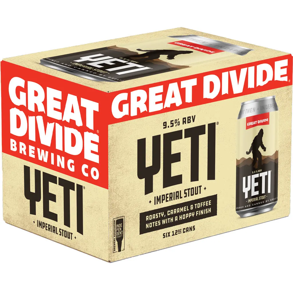 Great Divide Yeti Stout 6Pk Cans 1
