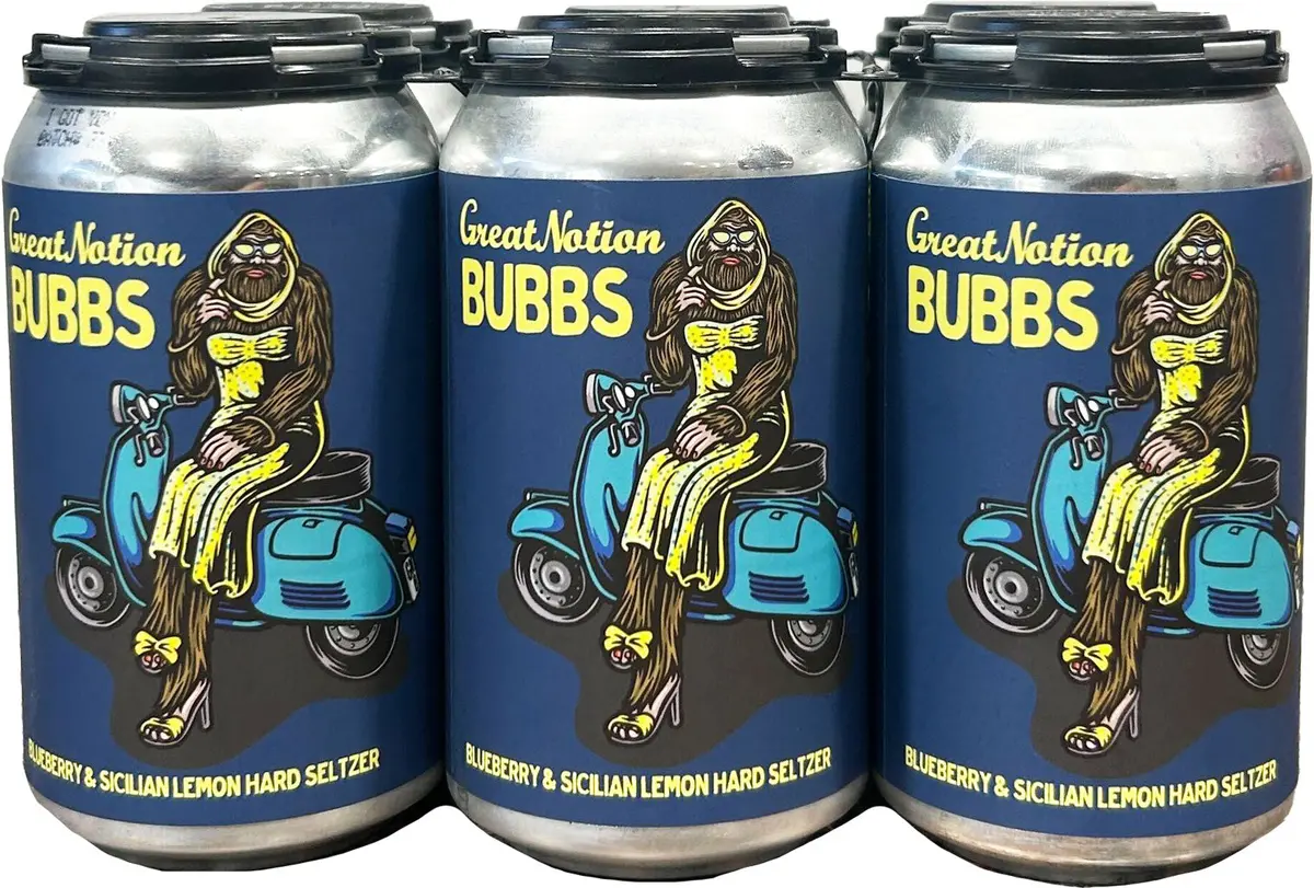 Great Notion Bubbs Blueberry & Lemon Seltzer 6Pk 12Oz 1