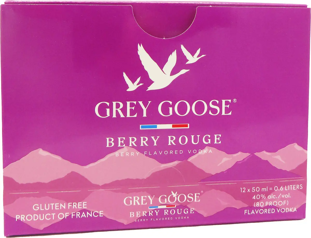 Grey Goose Berry Rouge Aluminum 50Ml 12Pk 1