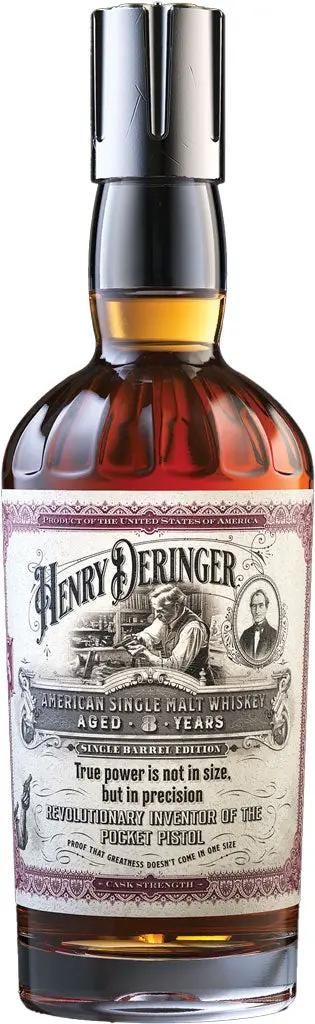 H. Deringer Cask Strength 8 Year Old Single Malt Whiskey 750Ml 1