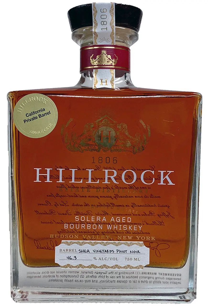 Hillrock Solera Aged Bourbon Pinot Noir Finish 750Ml 1