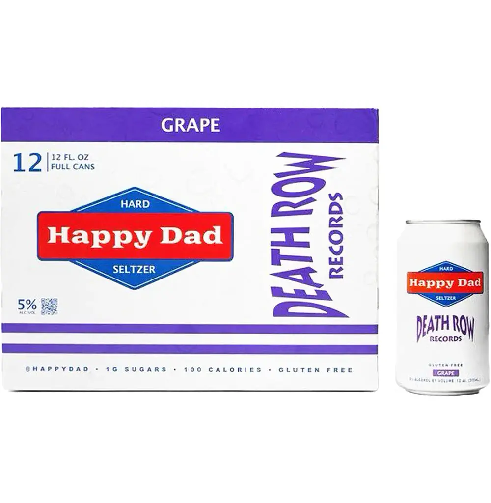 Happy Dad Death Row Records Grape Hard Seltzer 12Pk Cans 1