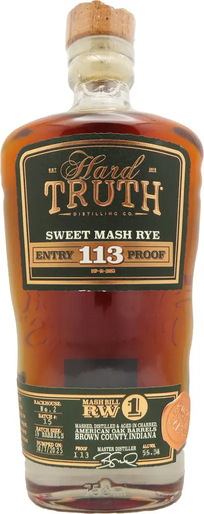 Hard Truth Sweet Mash Rye Whiskey 750Ml 1