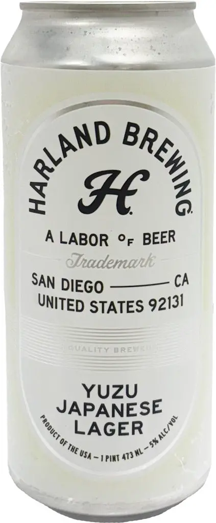 Harland Brewing Yuzu Japanese Rice Lager 16Oz Can 1