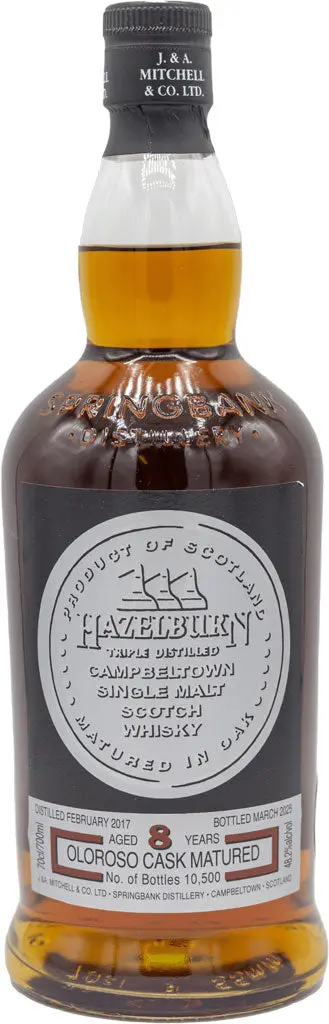Hazelburn 8 Year Old Single Malt Scotch Whiskey Oloroso Cask 700Ml 1