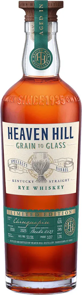 Heaven Hill Grain To Glass Chinquapin Oak Straight Rye Whiskey 700Ml 1