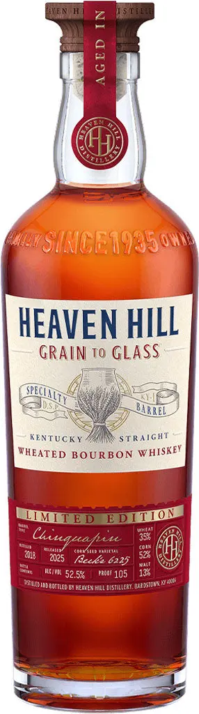 Heaven Hill Grain To Glass Chinquapin Oak Straight Wheated Bourbon Whiskey 700Ml 1